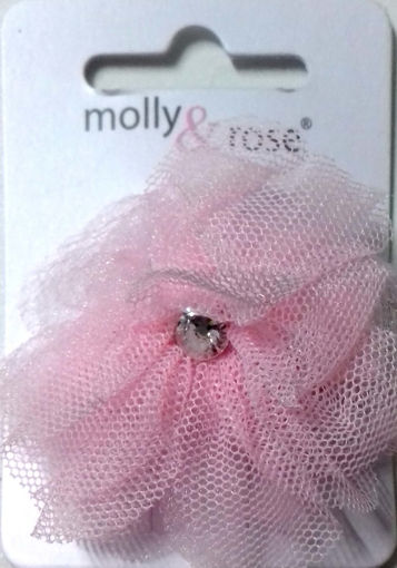 Picture of FABRIC ROSETTE WITH CRYSTAL
